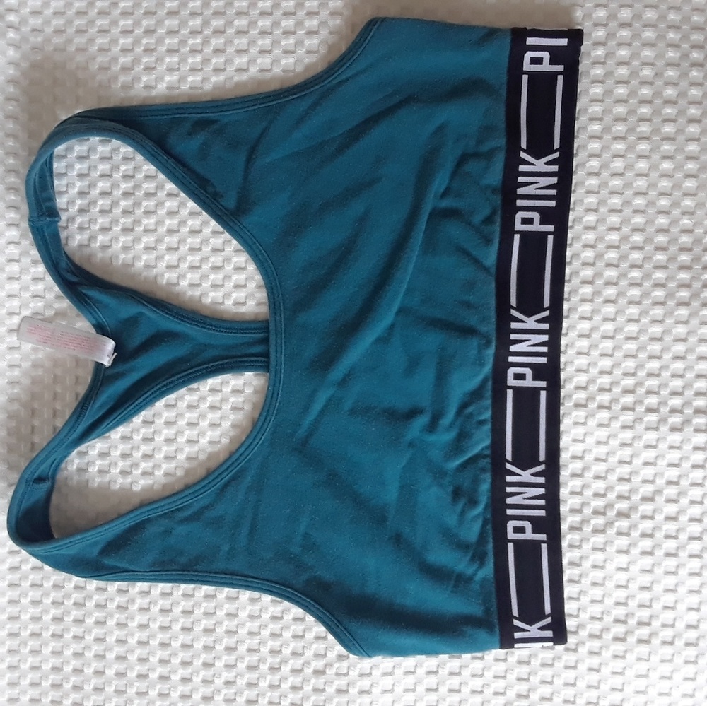 Pink Victoria's secret sports bra